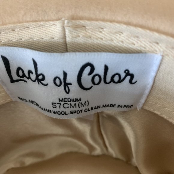 LACK OF COLOR Juno Boater hat Australian wool size M LN - Picture 5 of 5